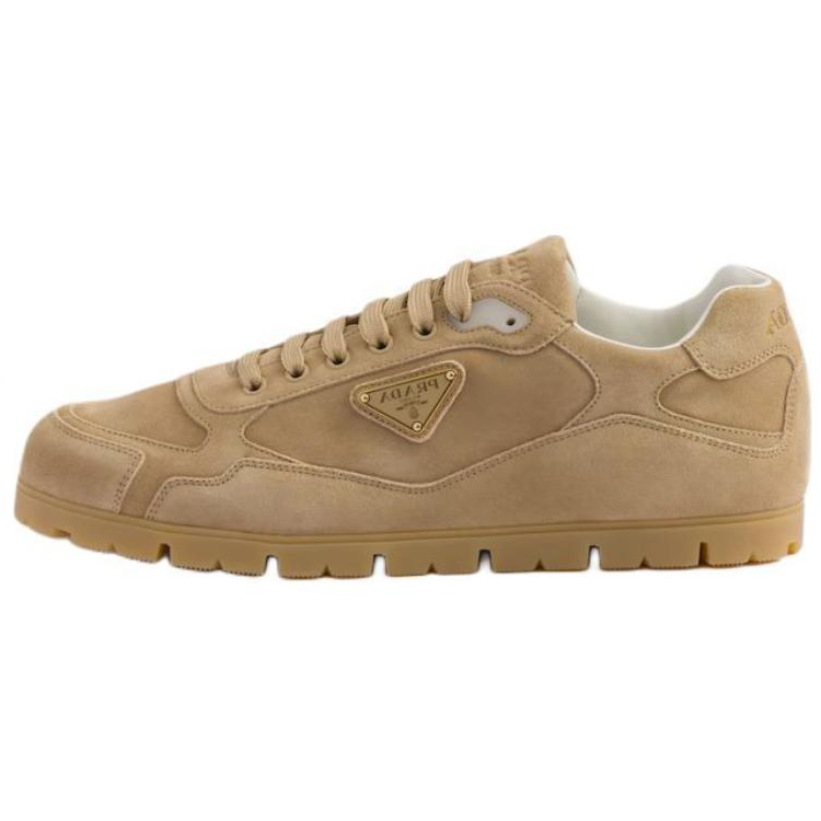 

PRADA Низкие повседневные кроссовки Trail Low Top, бежевые, мужские