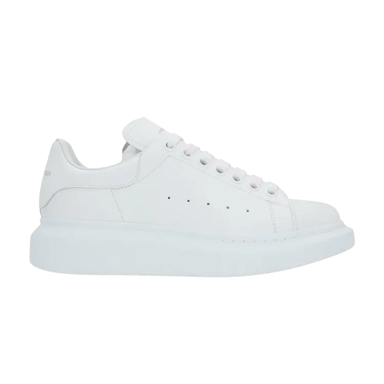 Кроссовки Alexander McQueen Wmns Oversized Sneaker White Pink Laces, белый