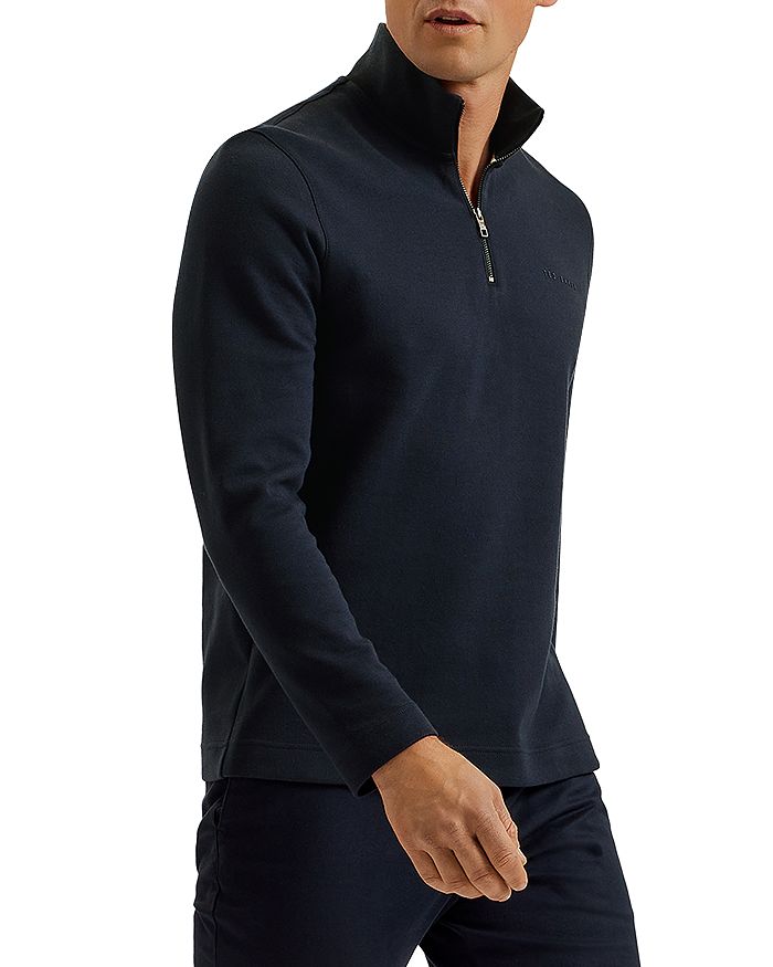 

Actos Regular Fit Пуловер с застежкой на четвертную молнию Ted Baker, синий