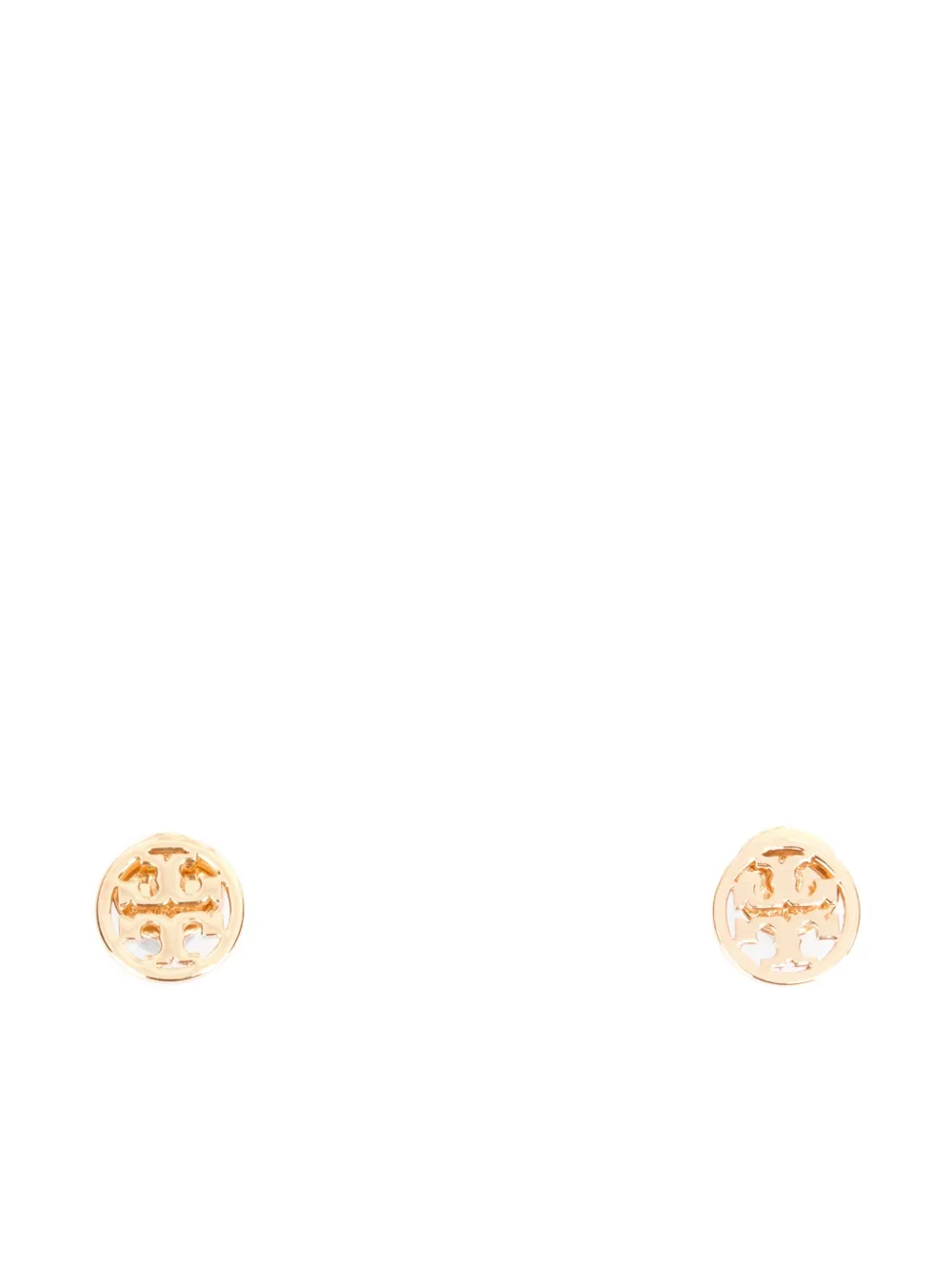 

Серьги с округлой табличкой-логотипом Tory Burch, золотой