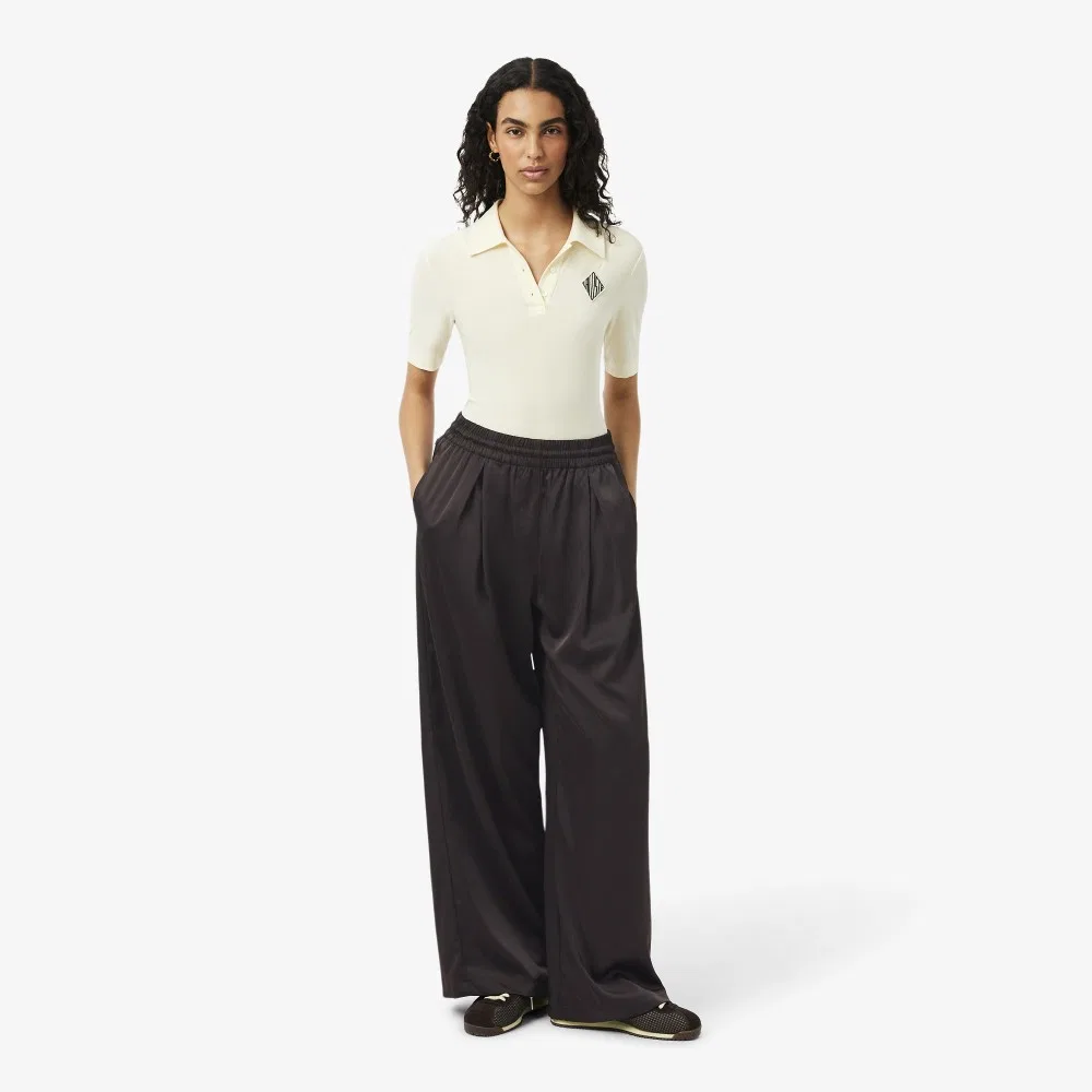 Брюки Lacoste атласные коричневые