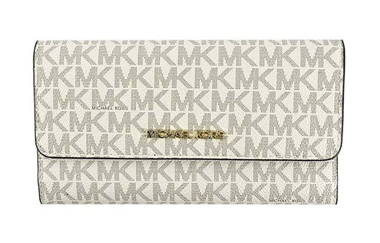 

Кожаный картхолдер Jet Set, кошелек для женщин Vanilla MICHAEL KORS