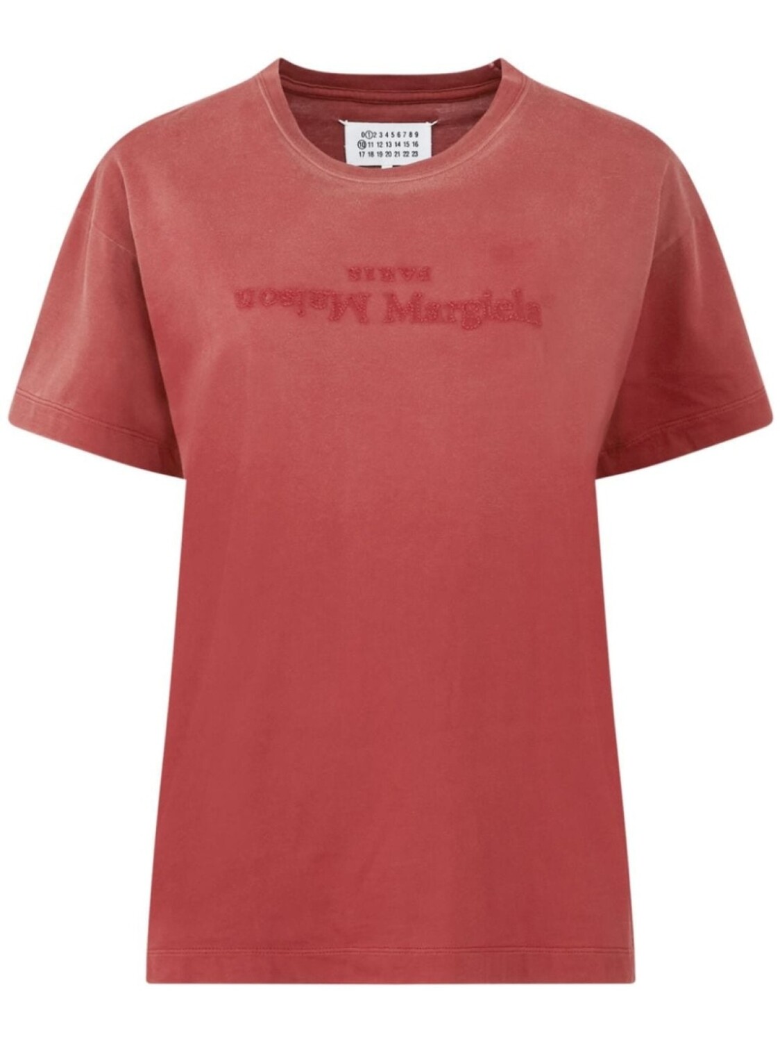 

Maison Margiela футболка с логотипом, красный