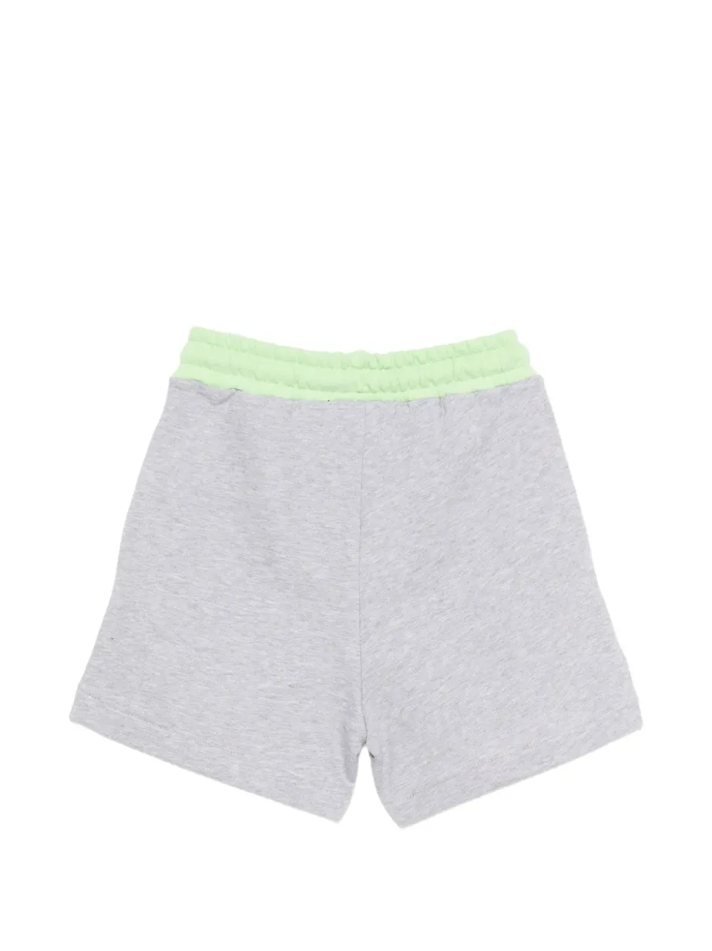 Шорты с кулиской и логотипом MSGM Kids, серый — фото 2