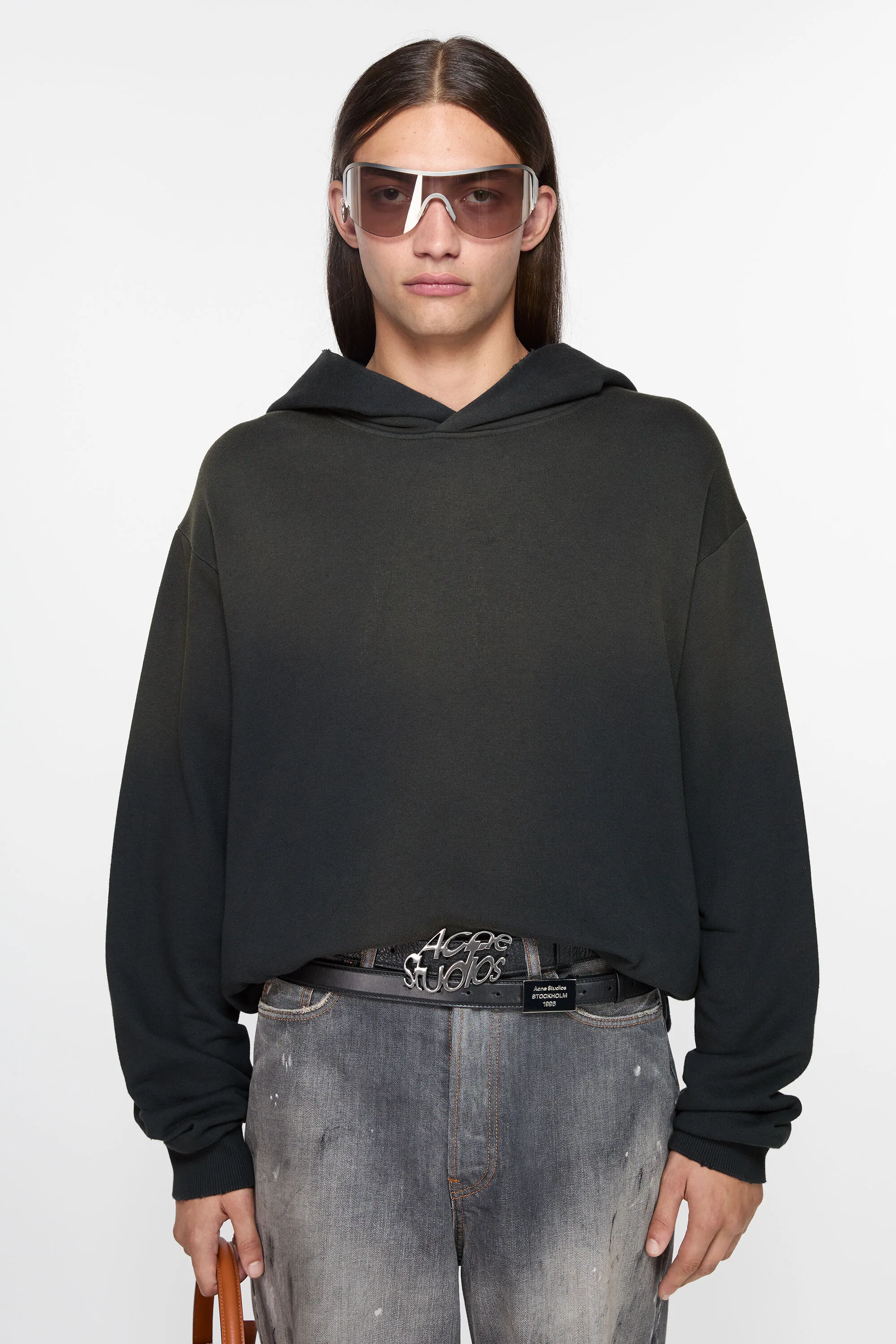 

Свитер с капюшоном с логотипом Acne Studios, Black
