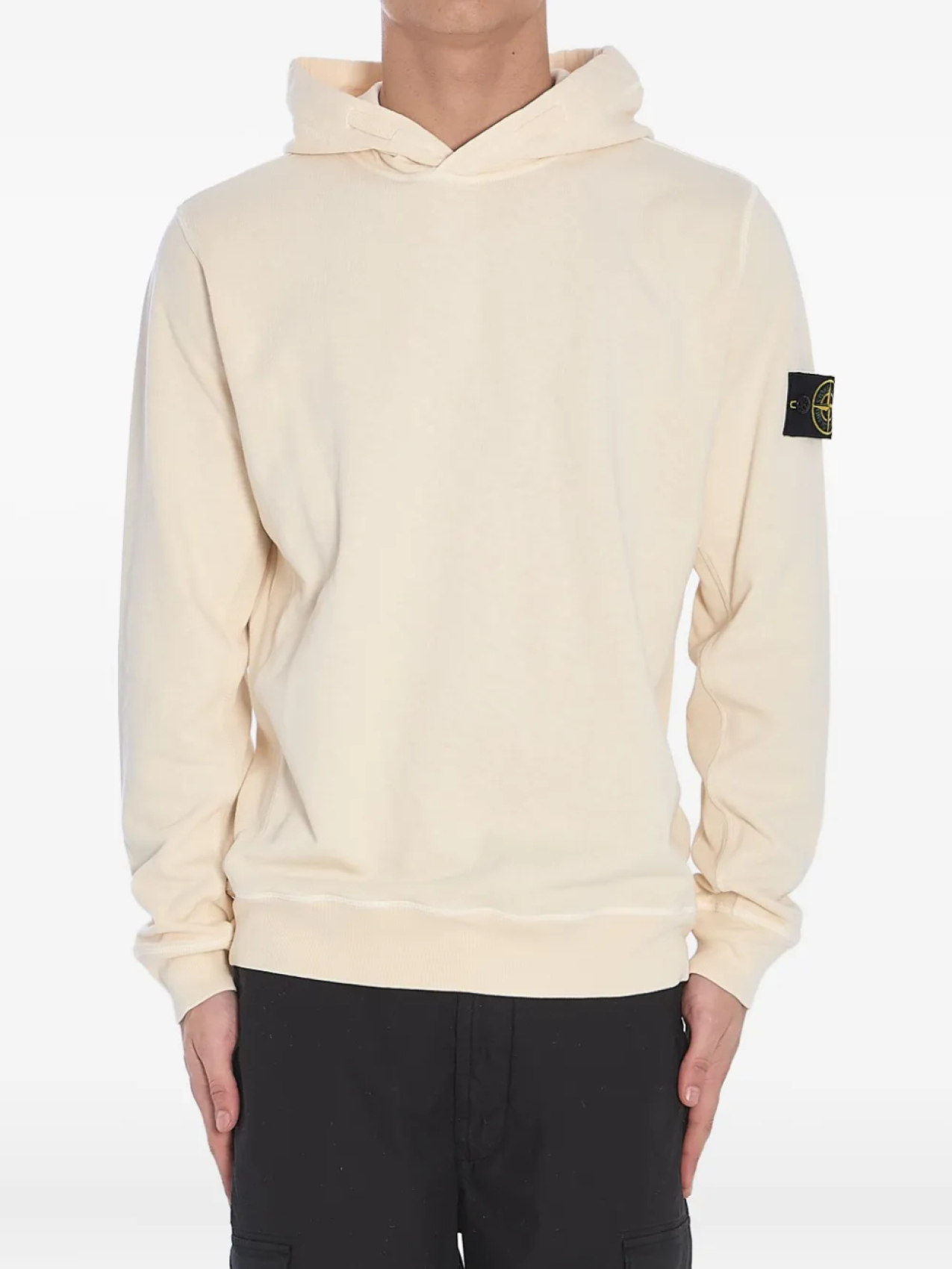 

Толстовка с капюшоном из хлопка Stone Island, нейтральный