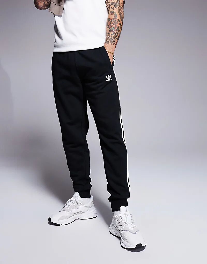 Джоггеры с тремя полосками черного цвета adidas Originals — фото 4