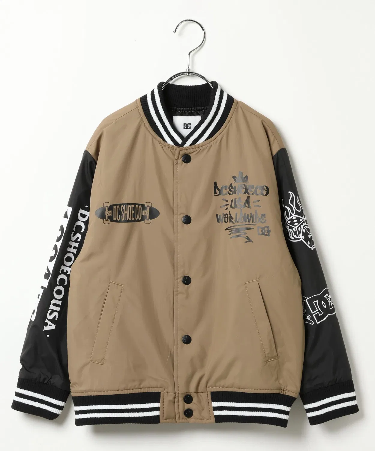 Куртка DC Shoes Varsity для детей, бежевая