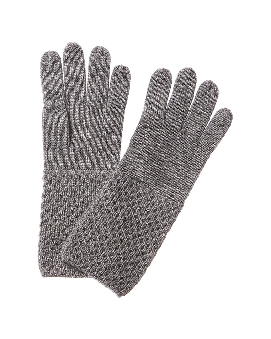 

Перчатки Forte Cashmere Texture из кашемира, серый