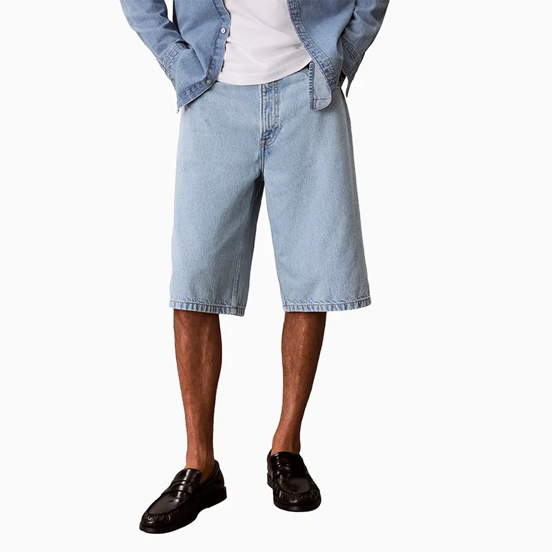 Джинсовые шорты мужские Calvin Klein, WEI-Denim Light Blue