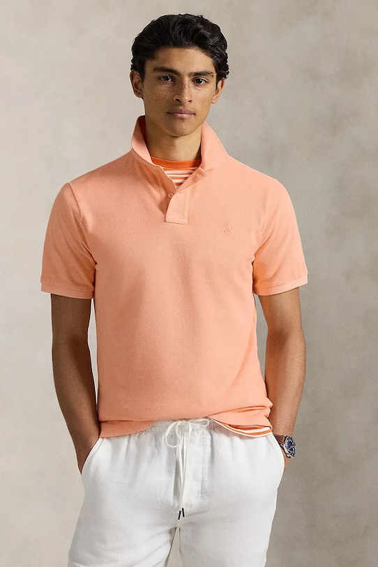 

Хлопковая поло Polo Ralph Lauren, желтый