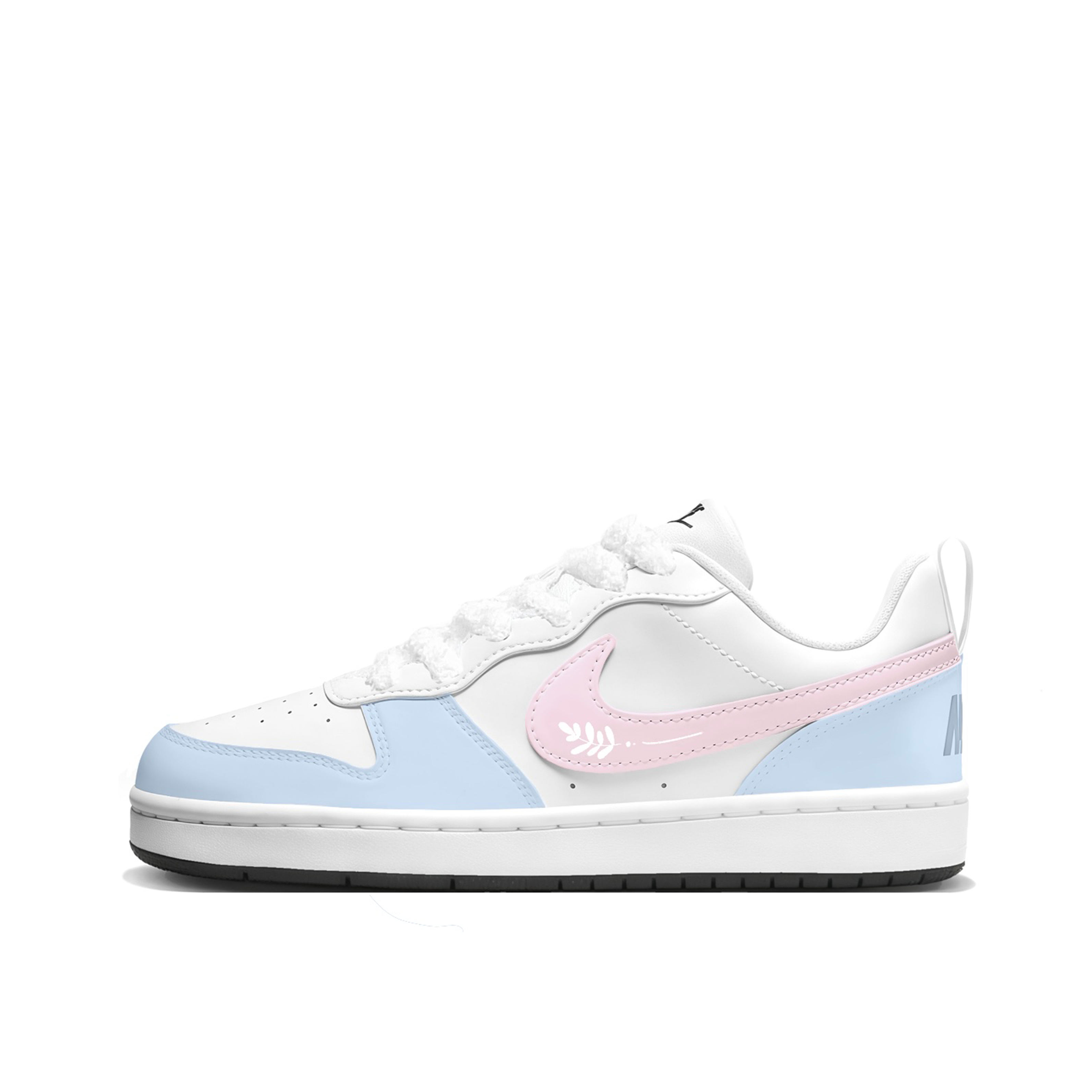 

Nike Детские кроссовки для скейтбординга Court Borough Pink Tulip с нескользящей подошвой и износостойкими подошвами для подростков