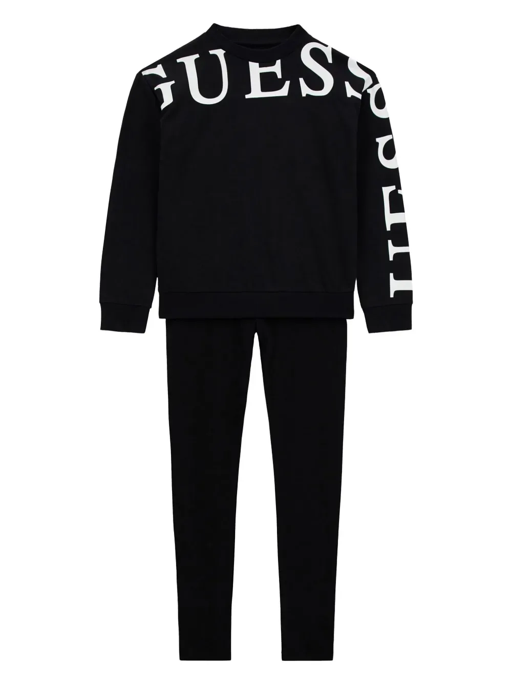 Спортивный костюм с логотипом Guess kids, черный