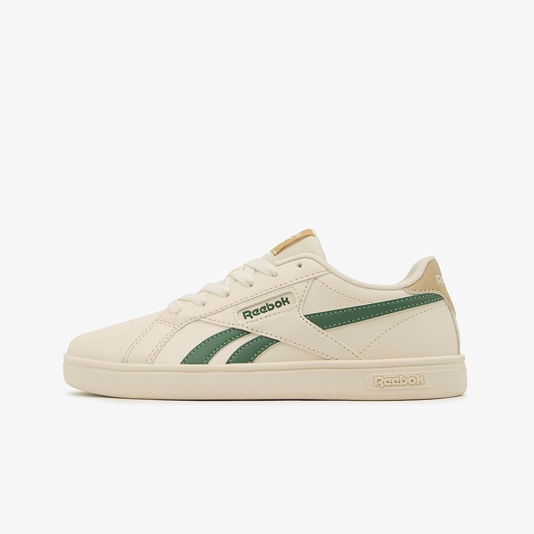 Кроссовки Reebok Unisex-Adult Reebok Court Retro, зеленый/бежевый — фото 2