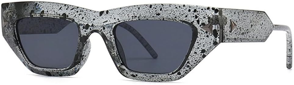 

Модные солнцезащитные очки «кошачий глаз» для женщин, роскошные солнцезащитные очки в винтажном стиле, очки конфетных цветов для мужчин, солнцезащитные очки с заклепками и градиентным переходом цвета TYUVIVO, Grey Grey