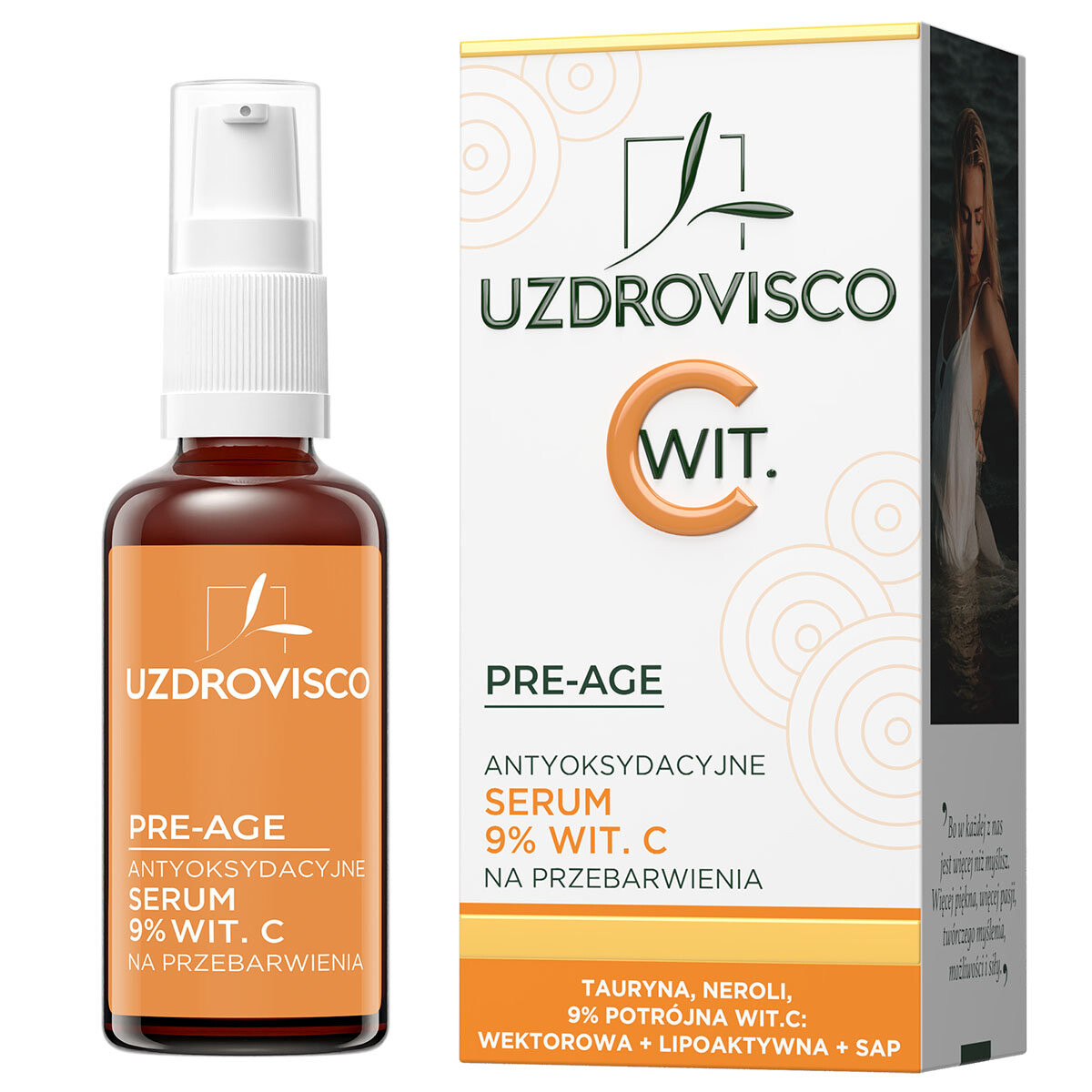 Сыворотка Uzdrovisco — PRE-AGE, антиоксидантная витаминная . С % для обесцвечивания, 30 мл — фото 3