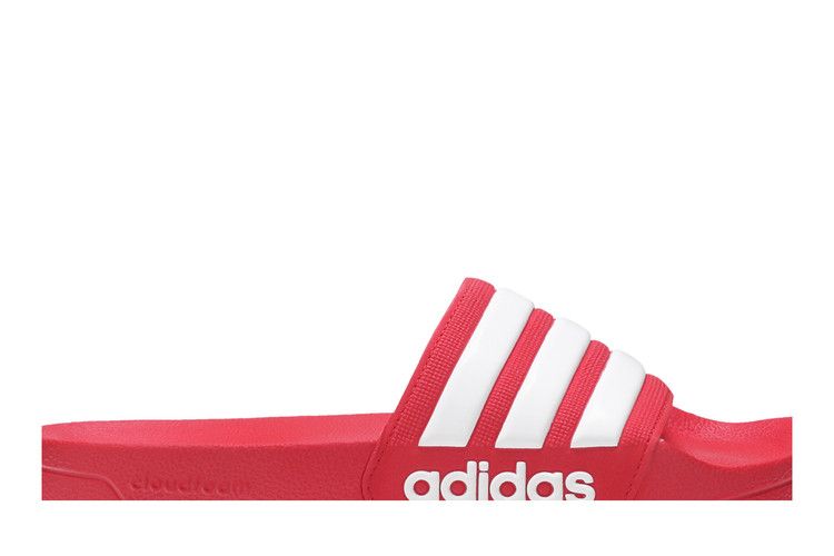 Сандалии adidas Adilette CloudFoam Slides 'Scarlet', красный — фото 3