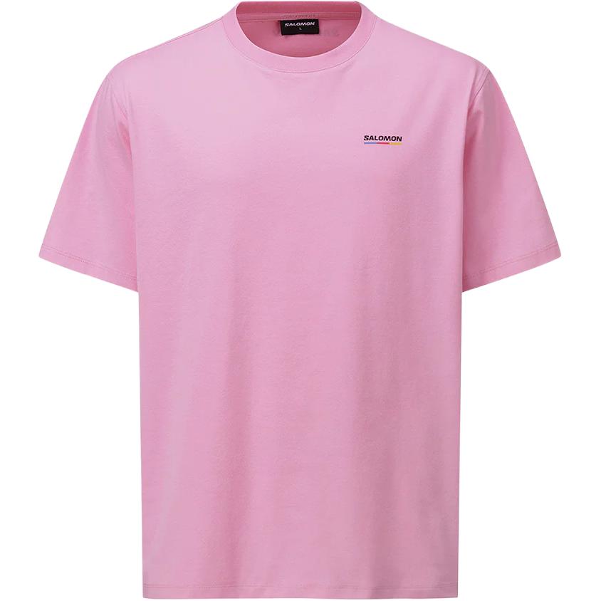 

SALOMON Футболка унисекс розовая, Розовый, SALOMON Футболка унисекс розовая