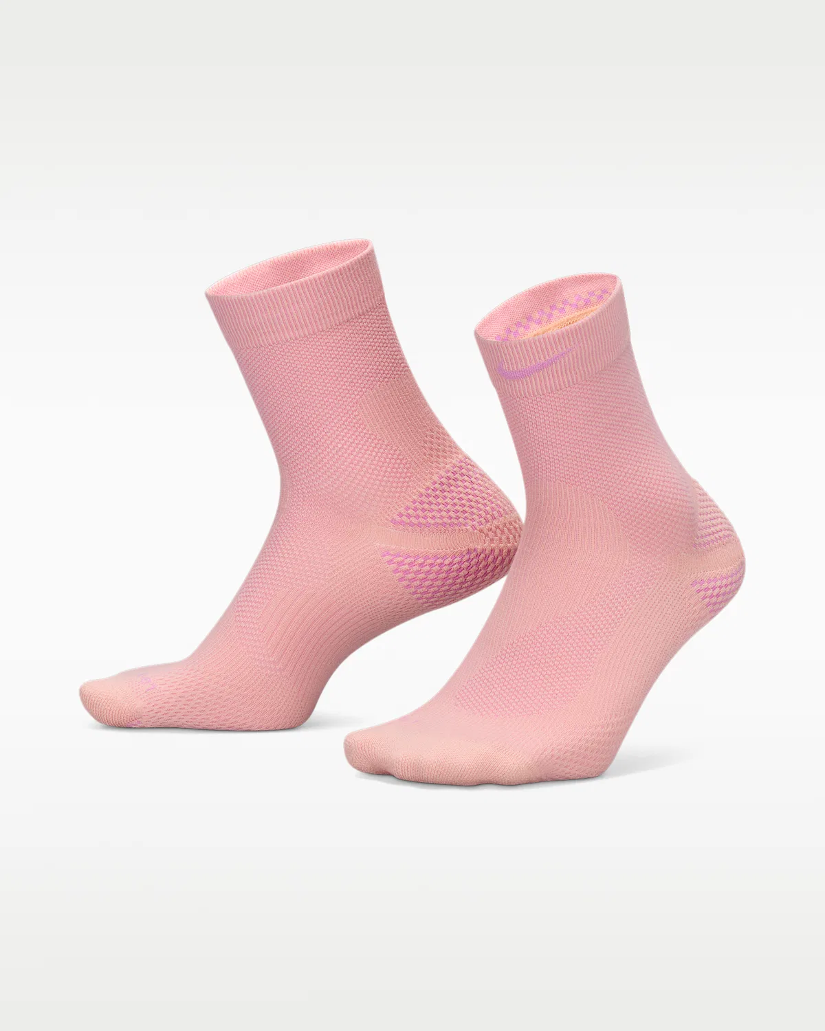 Nike Run Running Micro-Crew Socks (1 пара) Lightweight, Arctic Orange/Light Magenta/Pure Platinum/Light Magenta