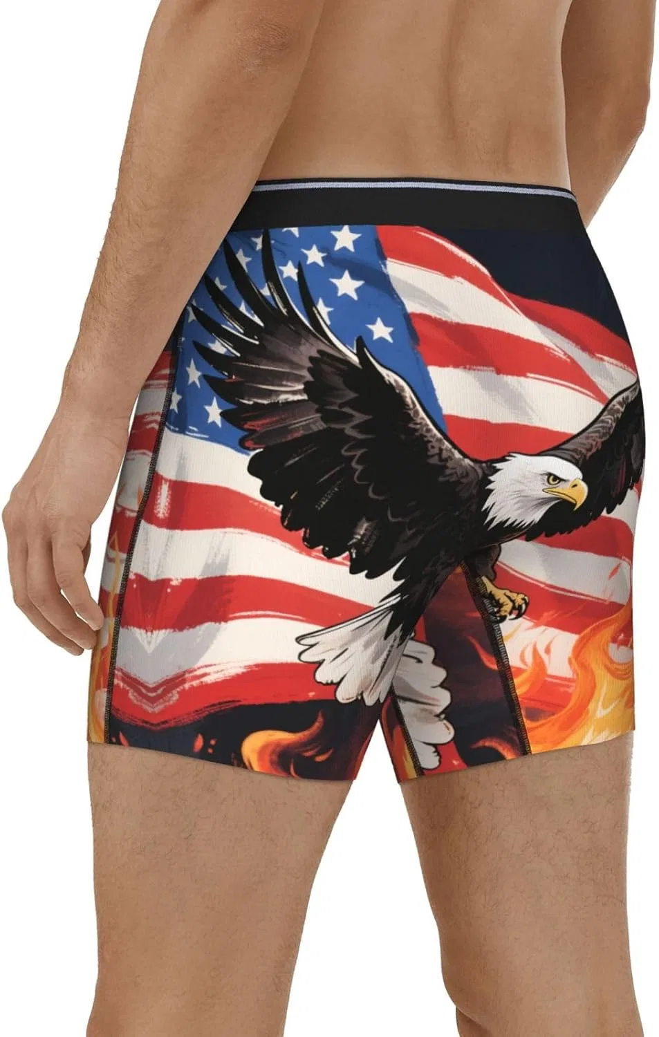 Боксеры с принтом American Flag Eagle, American Flag Eagle — фото 3