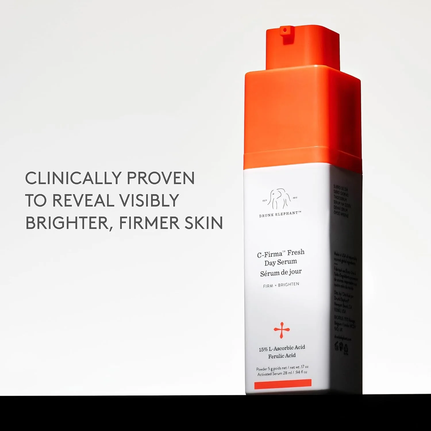Сыворотка Drunk Elephant — C-Firma Fresh Day Serum - - % витамин C для сияния - чистый уход, 28 мл — фото 4