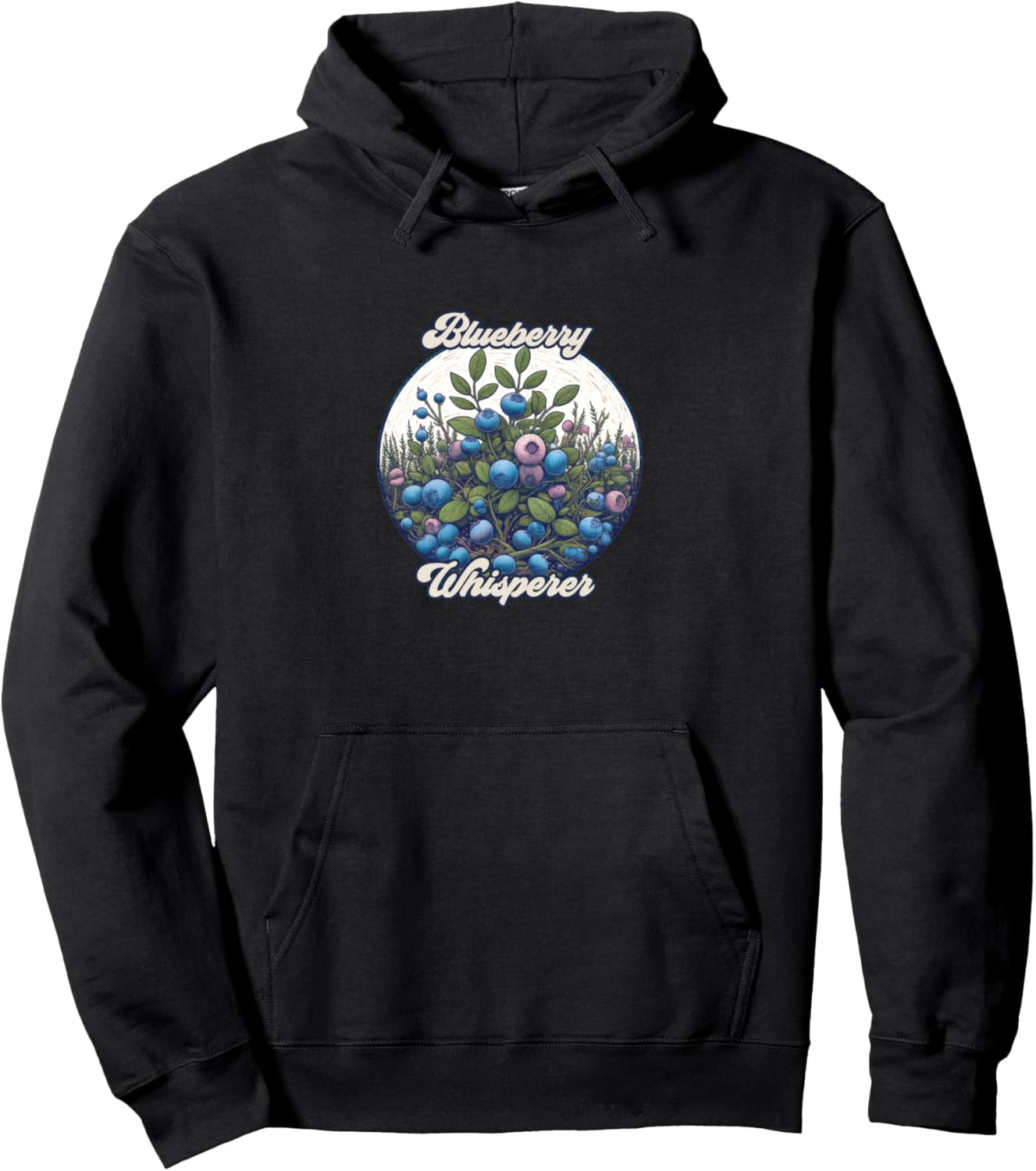

Худи «Шептун черники» Retro Blueberry Maine Snugg, черный