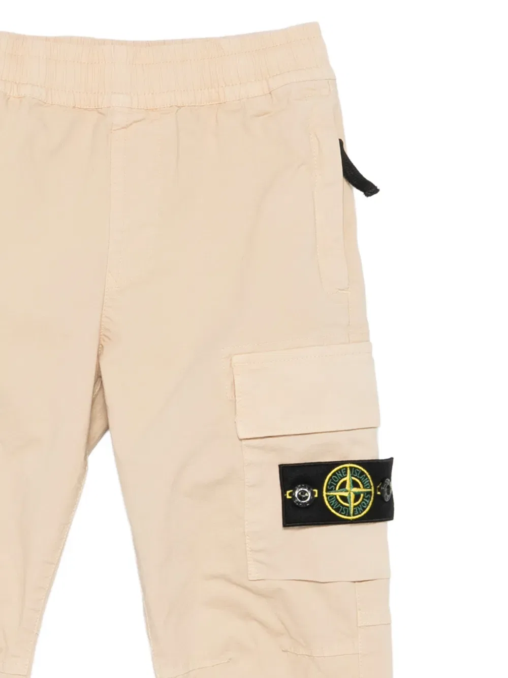 Брюки с нашивкой-логотипом Stone Island Junior, нейтральный — фото 3