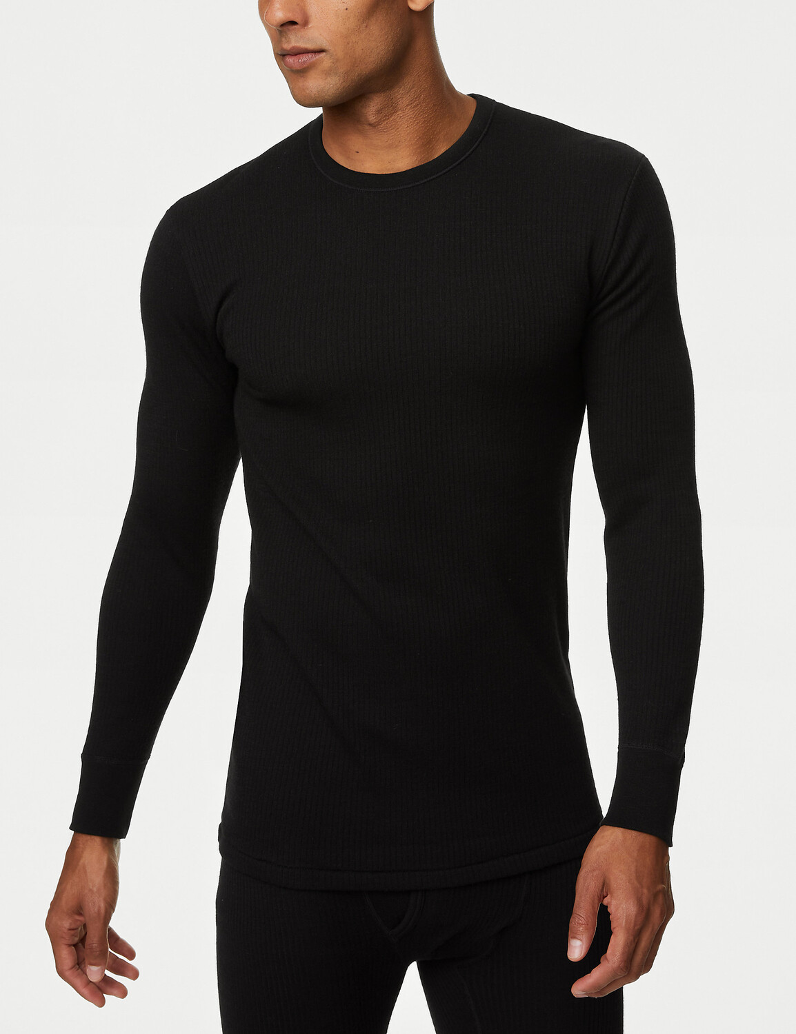 

Топ Heatgen Maximum Thermal с длинными рукавами Marks & Spencer, черный