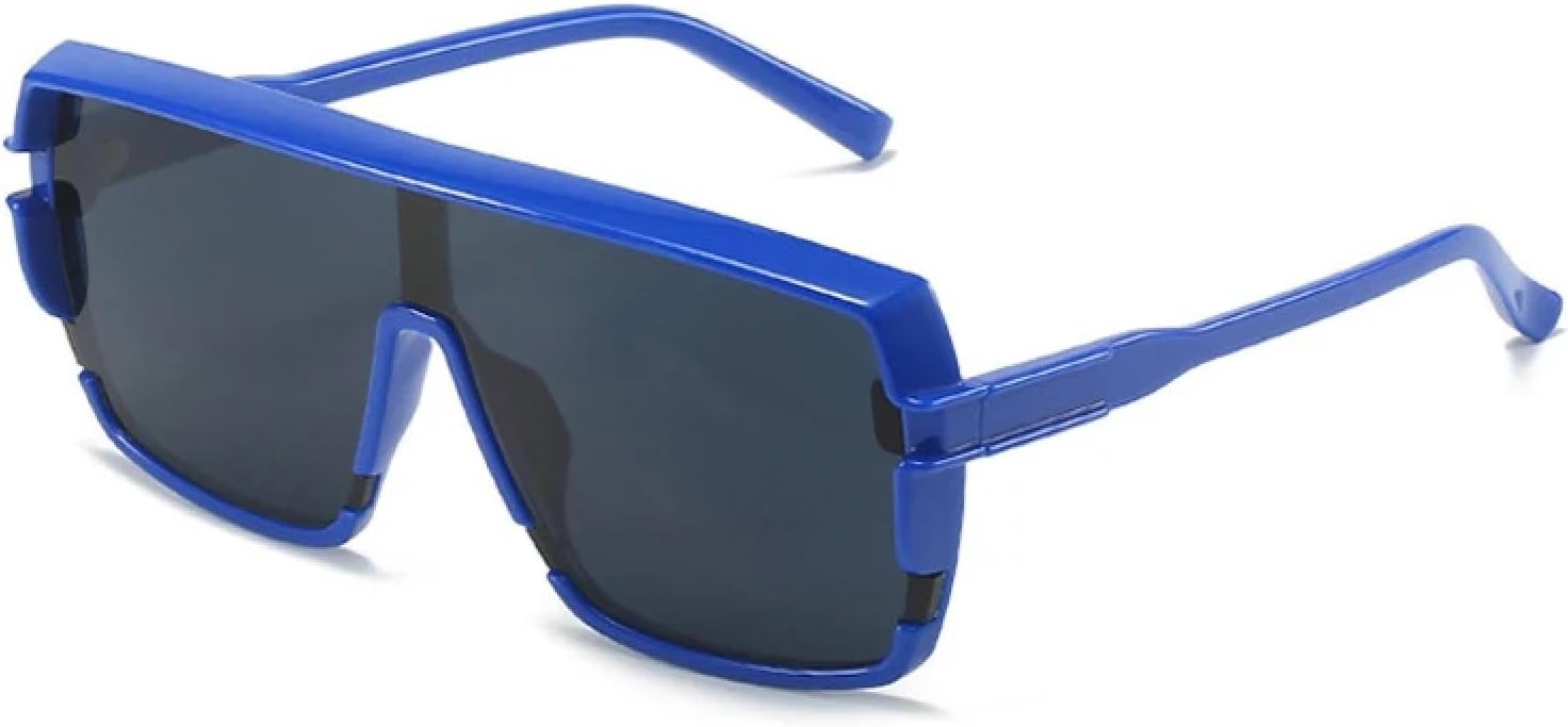 

Модные панк-солнцезащитные очки для женщин и мужчин в стиле ретро, ​​солнцезащитные очки для женщин, для активного отдыха и вождения, защита от УФ-излучения UV400 TKKTLLT, Blue Gray