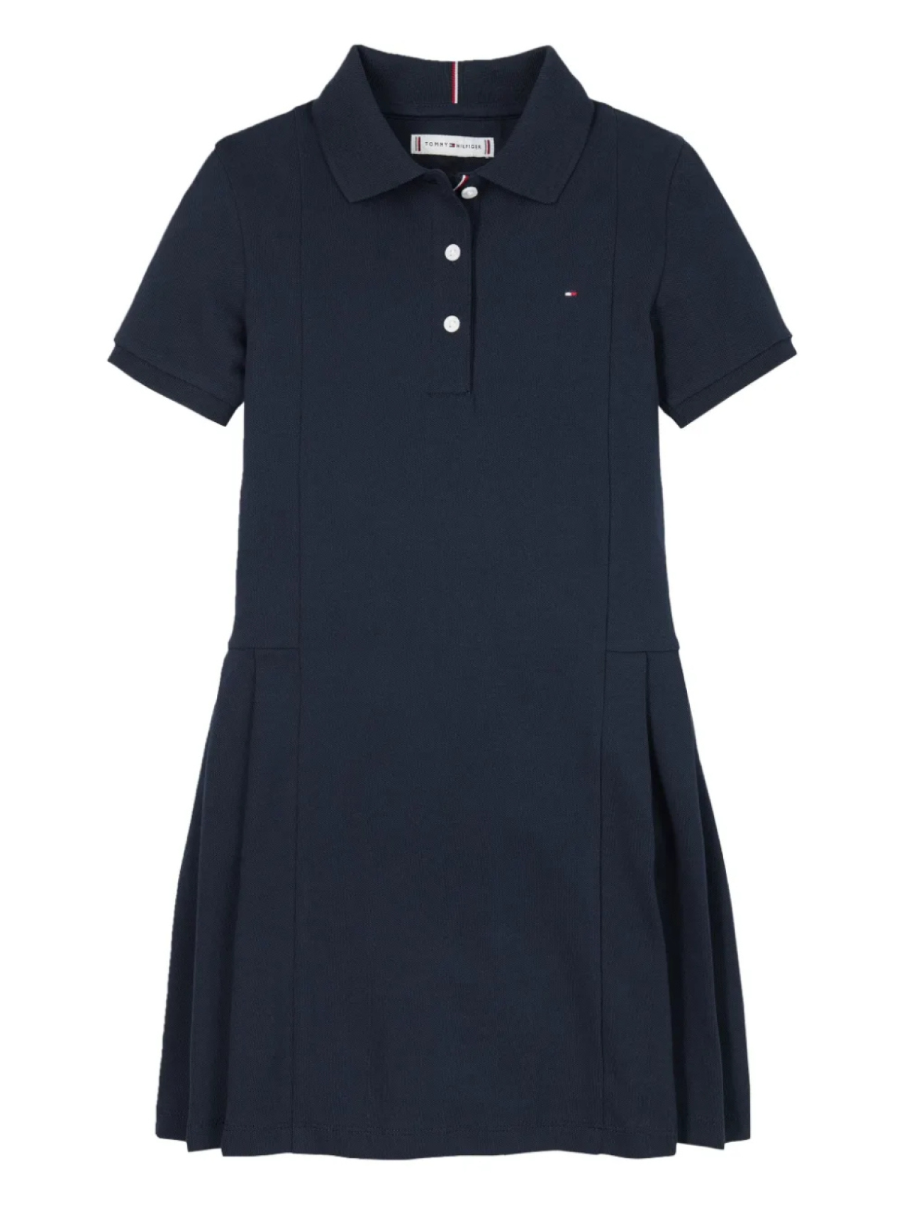 

Tommy Hilfiger Junior плиссированное платье-поло, синий