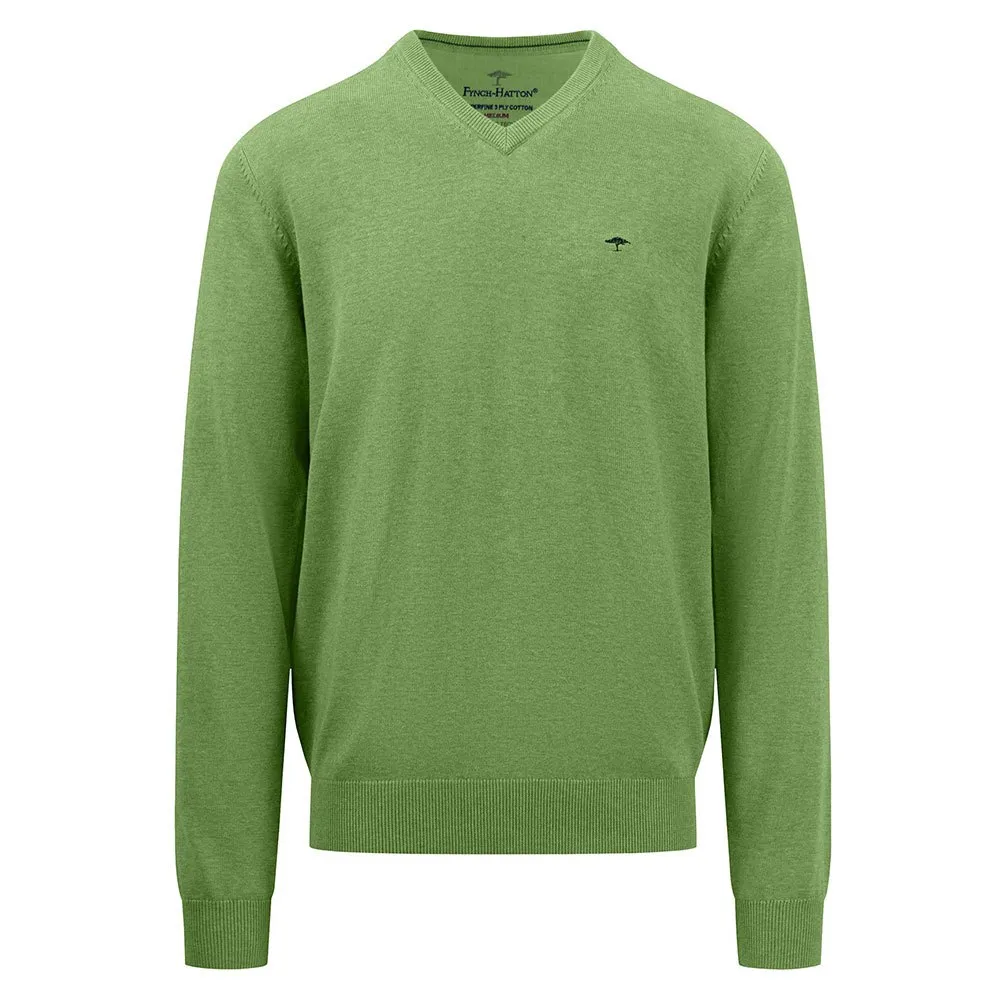 

Свитер Fynch Hatton 1413211 V Neck, зеленый