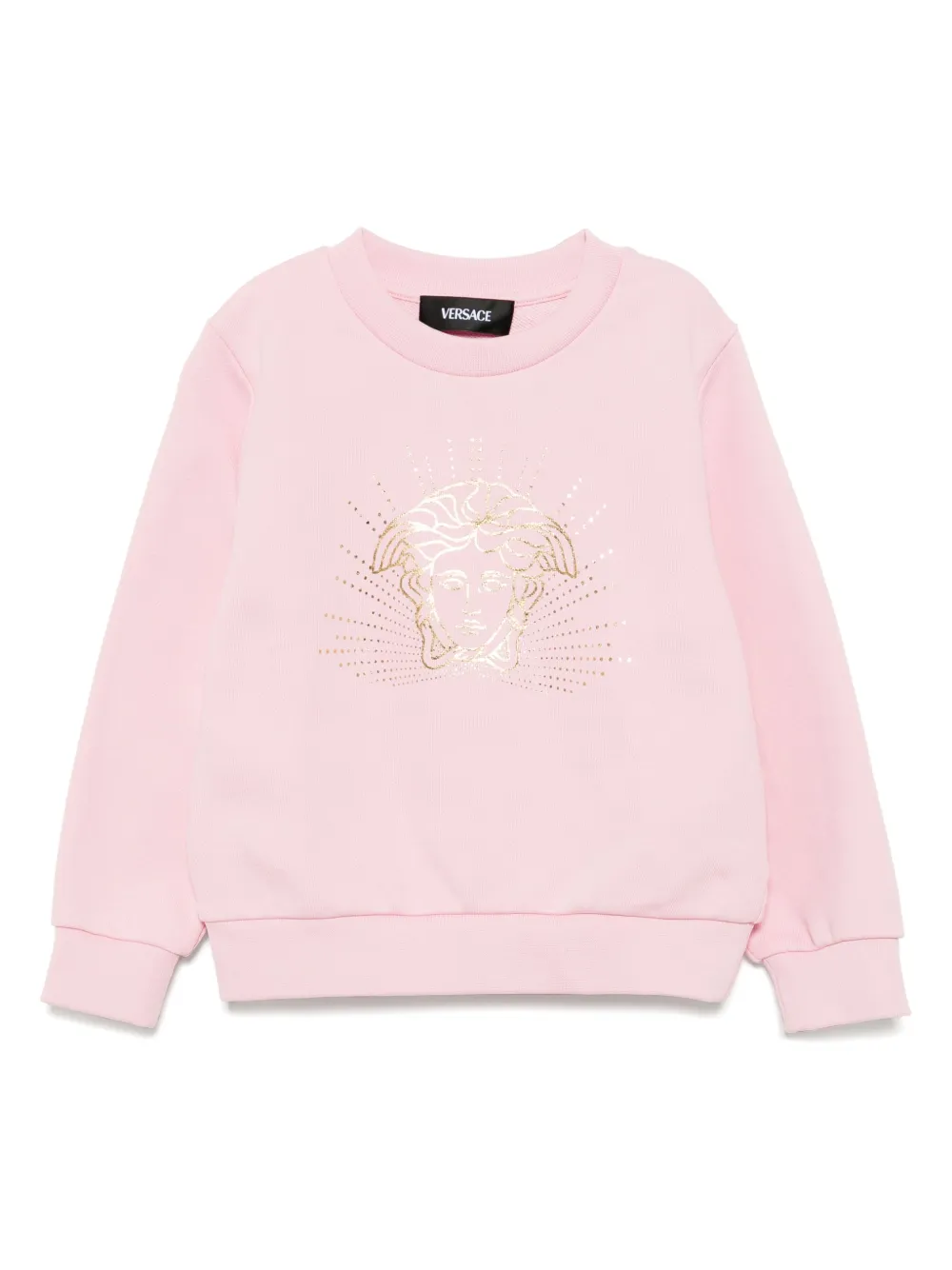 

Толстовка с графичным принтом Versace Kids, розовый