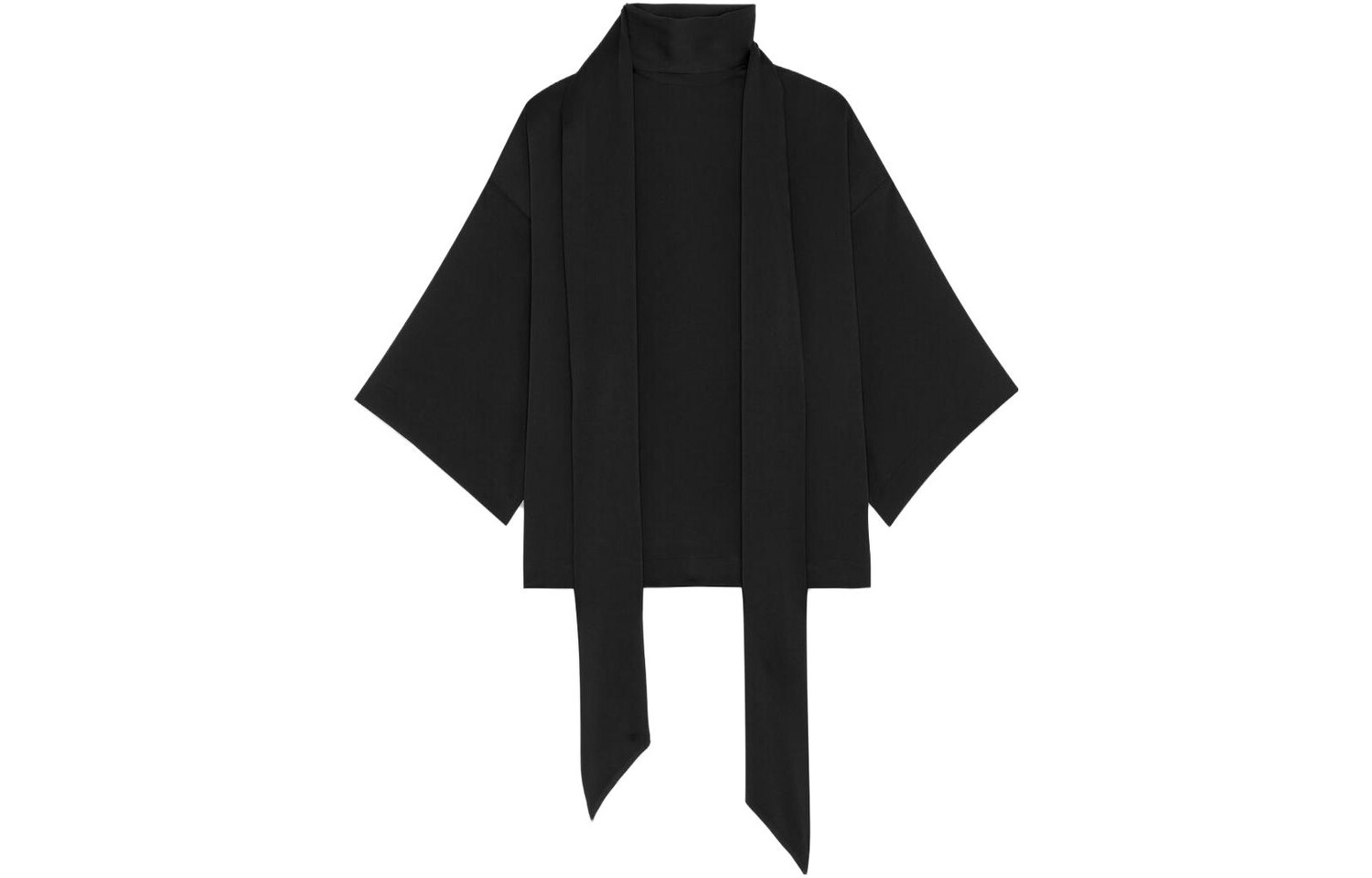 SAINT LAURENT Женская рубашка, цвет Black — фото 3