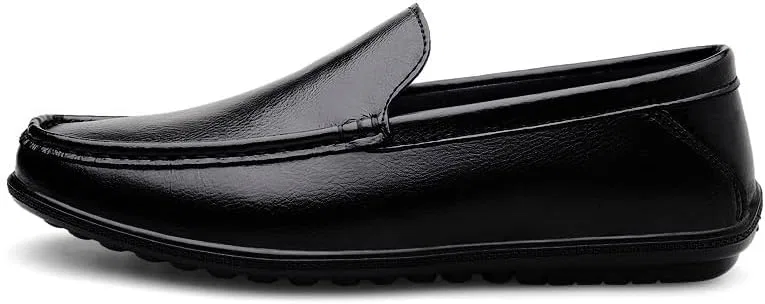 Мужские лоферы из PU кожи, повседневные, Black SayfuR — фото 4