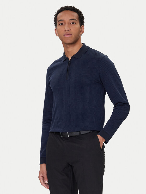 

Поло regular fit H-Peduzzi 06 50549583 Boss, синий