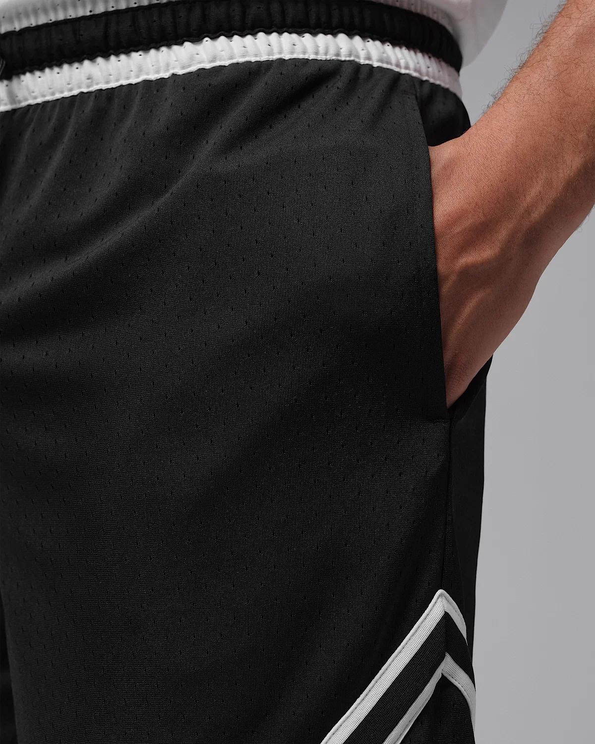 Мужские шорты Jordan Sport Dri-FIT 9" Diamond, Black/Black/Black — фото 4