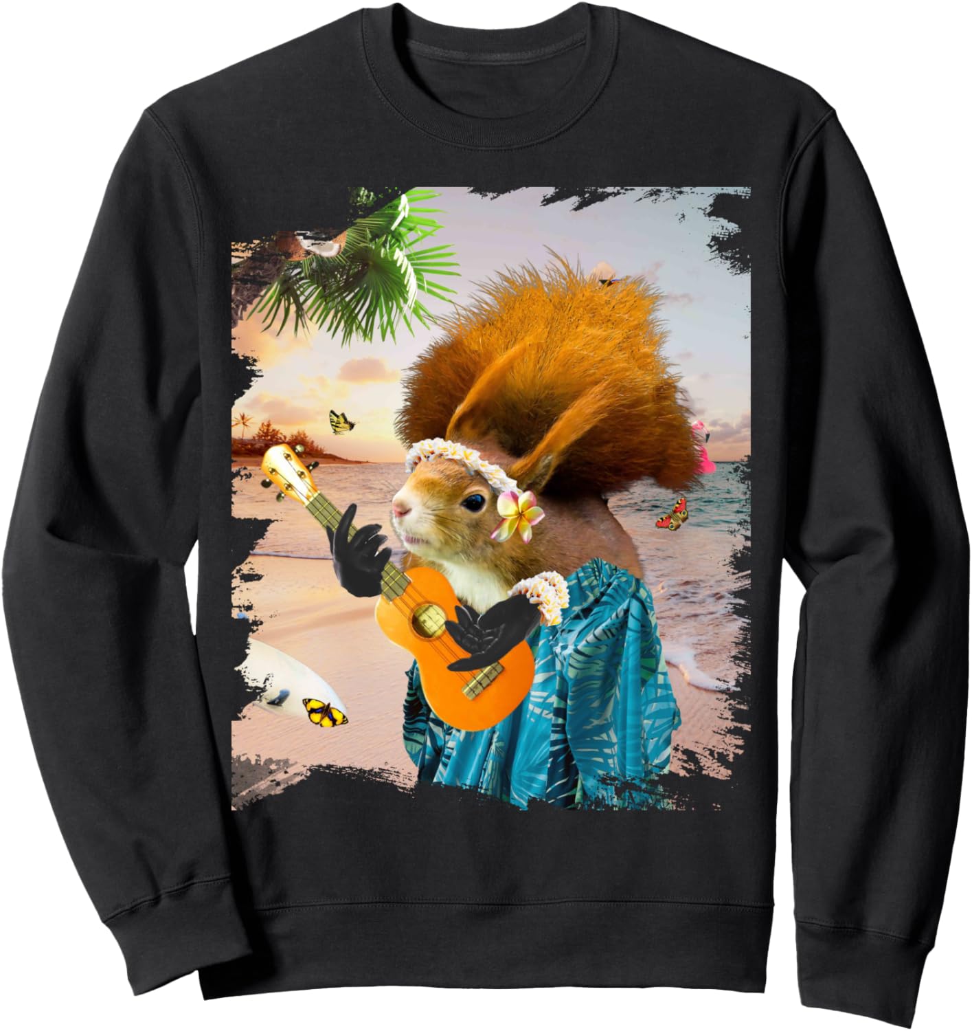 

Толстовка с изображением гавайской белки Aloha Hawaiian Squirrel и тропической пляжной укулеле, черная Random Galaxy, Черный, Толстовка с изображением гавайской белки Aloha Hawaiian Squirrel и тропической пляжной укулеле, черная Random Galaxy