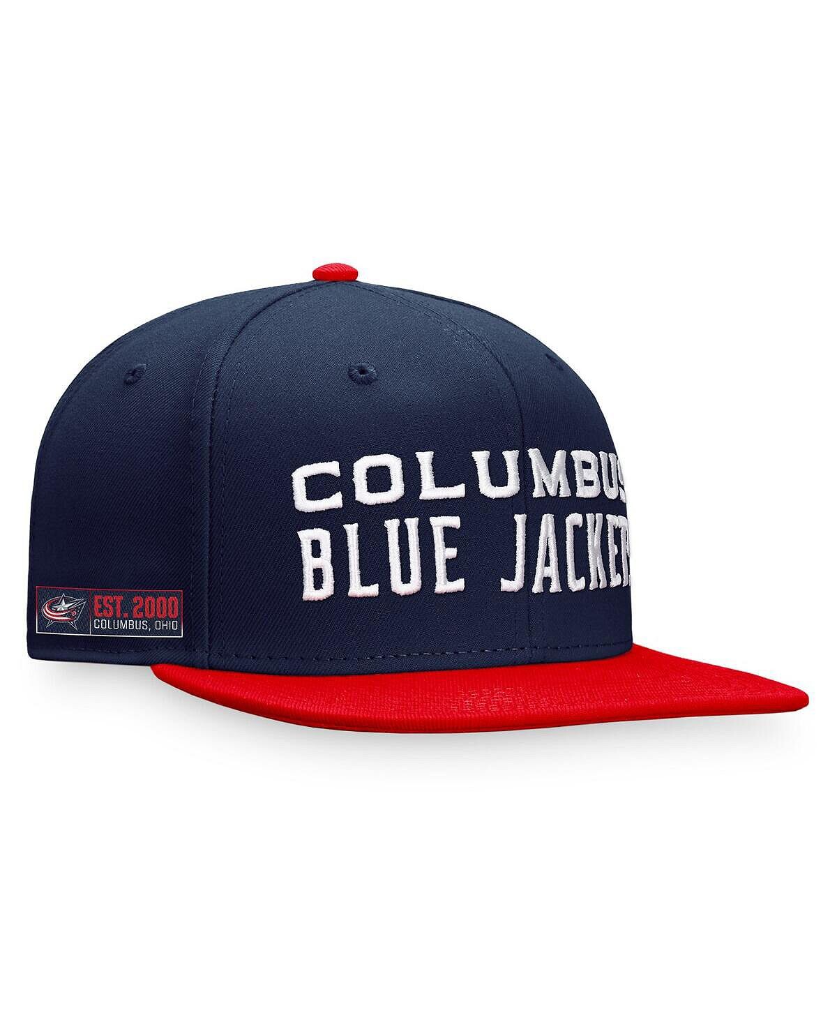 

Мужские фирменные темно-синие, красные куртки Columbus Blue Iconic шляпа Snapback с цветными блоками Fanatics