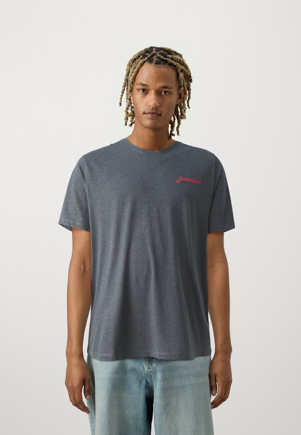 

Футболки с принтом JJERIK TEE CREW NECK 5 PACK Jack & Jones, цвет White Melange/Navyb/Kombug/Vineyard Wine