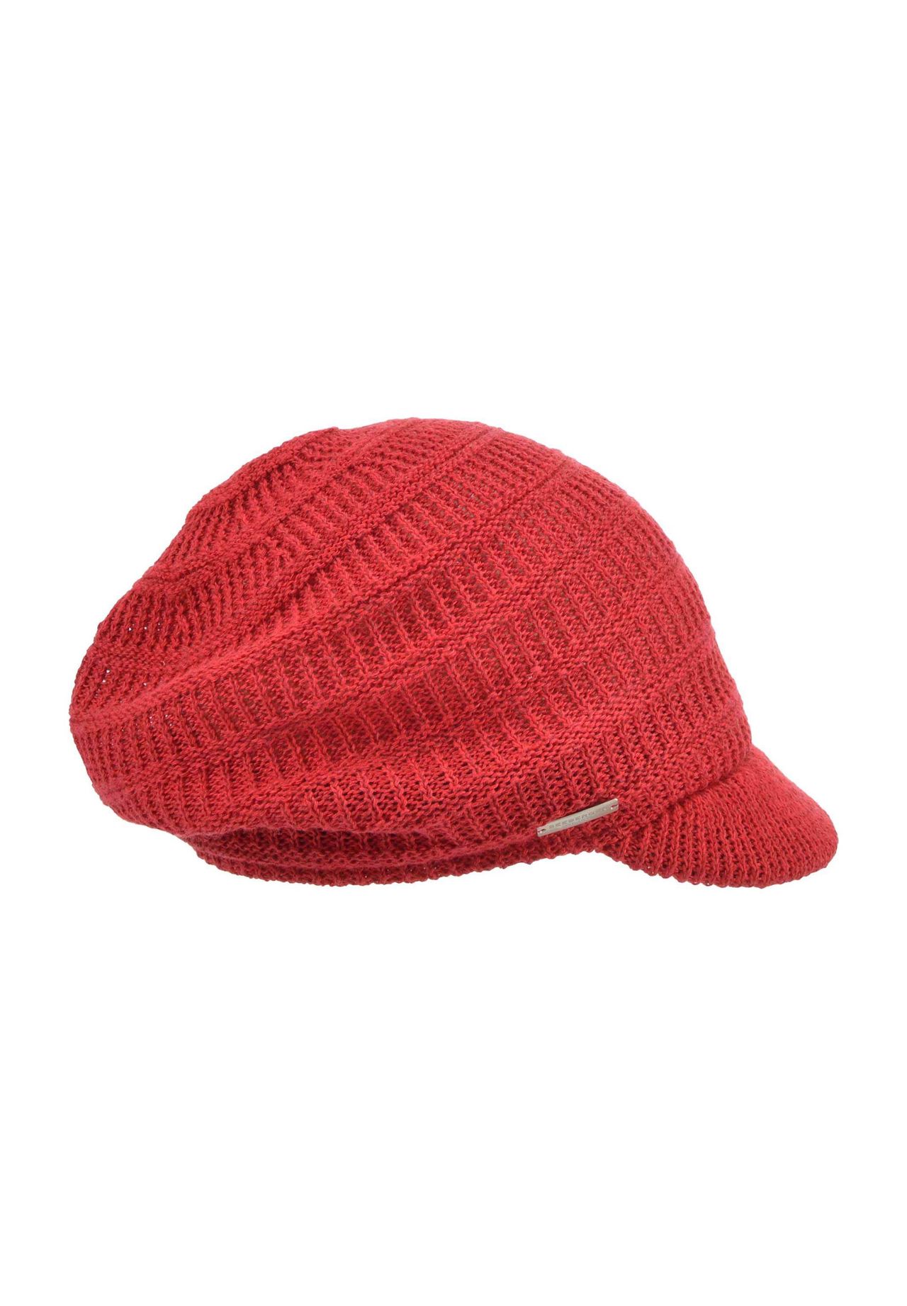 

Кепка Newsboy из микса льна с полосатой структурой 55434-0 SEEBERGER, цвет Rubin