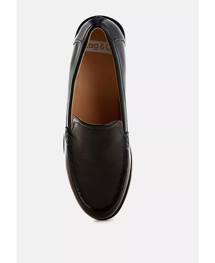 Женские лоферы Corleone на платформе из искусственной кожи Rag & Co, черный — фото 4