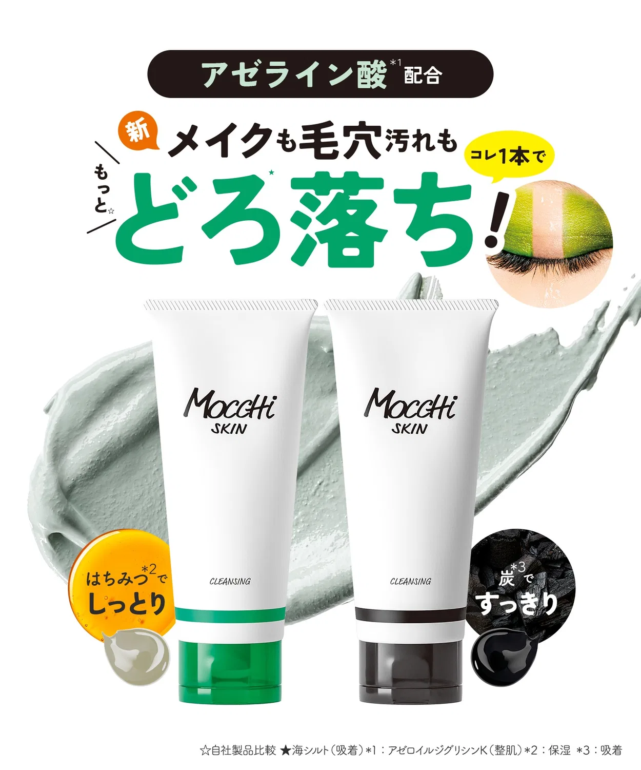 Гель для умывания Mocchi Skin — Очищающий гель для лица с азелаиновой кислотой, , белый, 200 г — фото 2