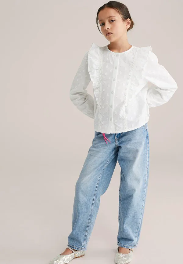 Джинсы свободного кроя blue ridge We Fashion, Dark Blue — фото 4