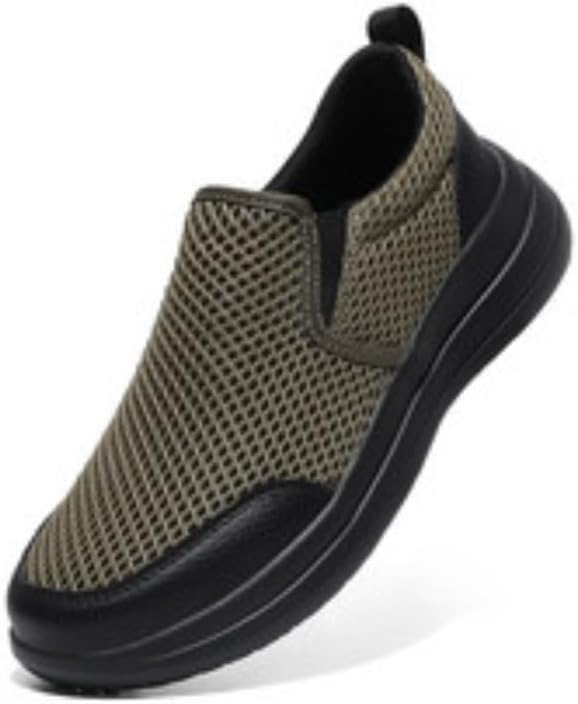 

Hhhchpm Кроссовки большого размера для мужчин, ультралегкие, дышащие, для ходьбы, с противоскользящей подошвой, спортивные модные кеды из сетки для тренировок и повседневного спорта, Khkai