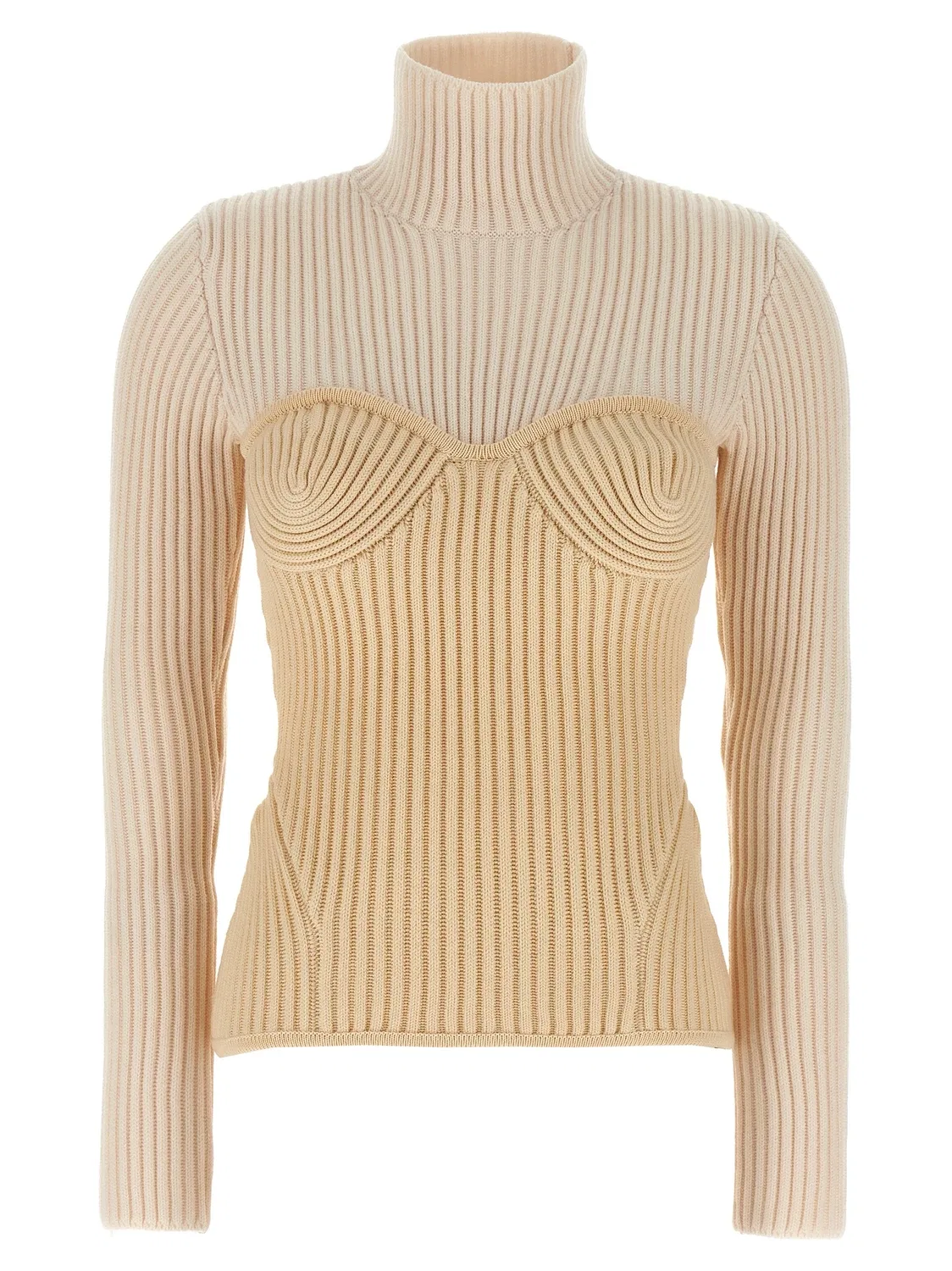 Корсет-свитер Jean Paul Gaultier, бежевый