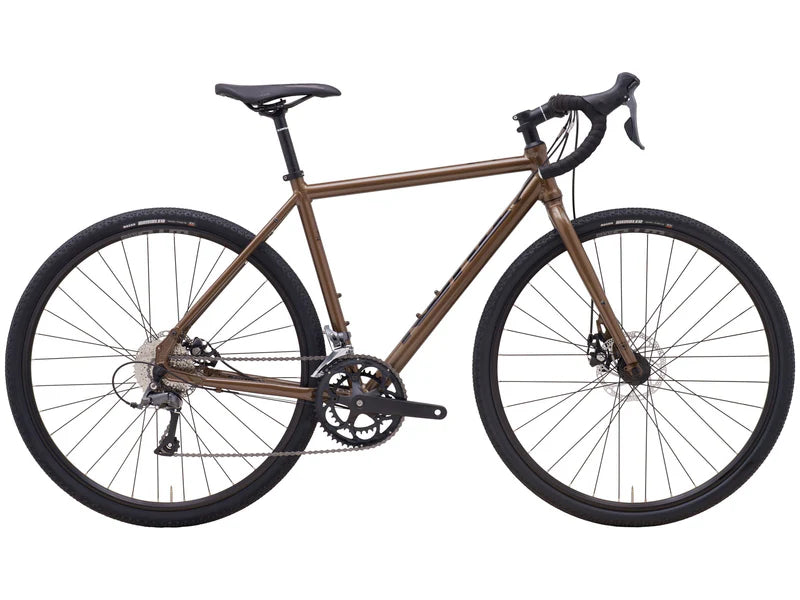

Гравийный велосипед Kona rove al 700 brown (2025) - gravelbike - bark w/black decals