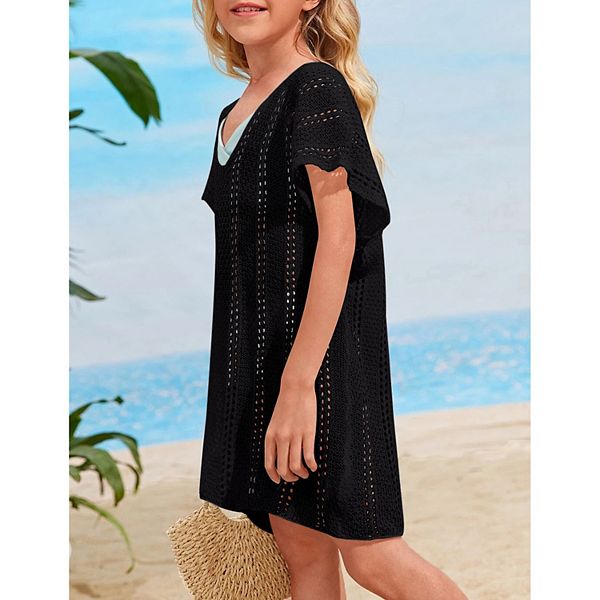 Детский пляжный топ-сетка для девочек Yesfashion, White — фото 2