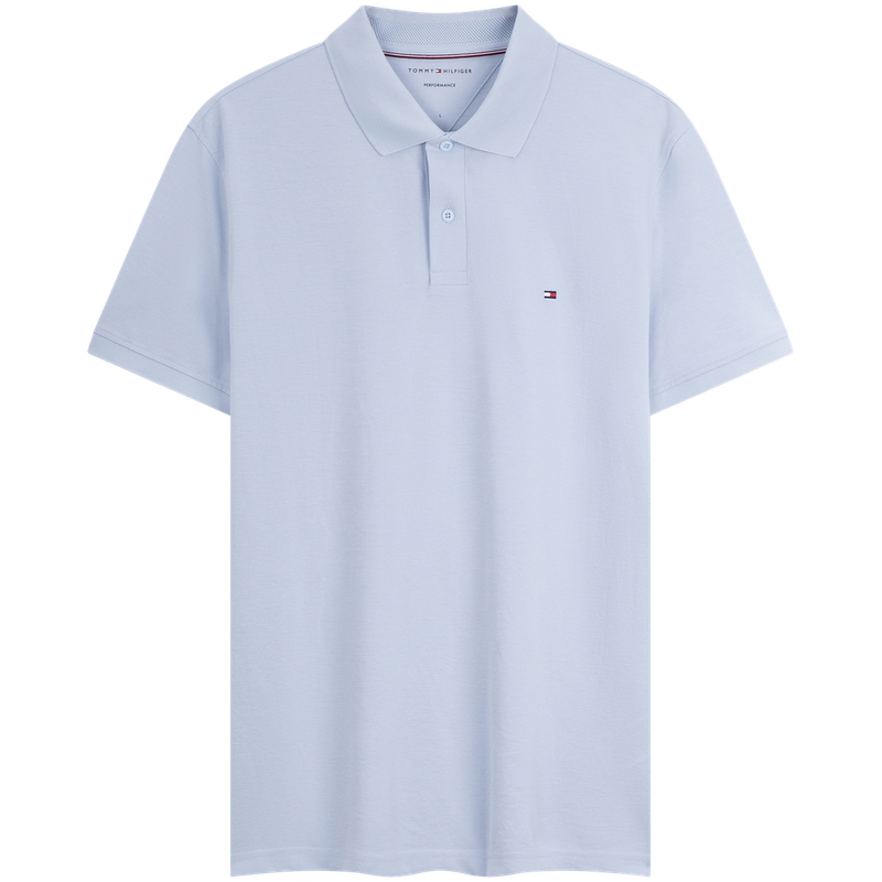 Logo Polo Shirt Tommy Hilfiger, синий — фото 3