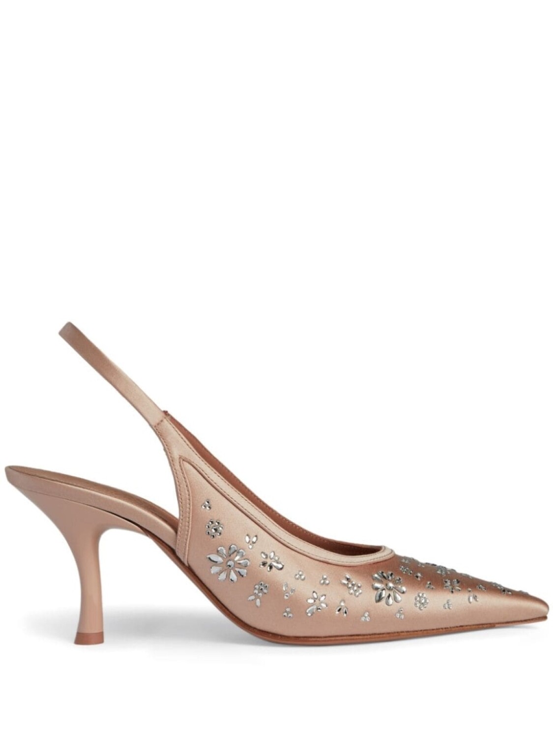 

Malone Souliers туфли-лодочки Cameron 70 с кристаллами, нейтральный цвет