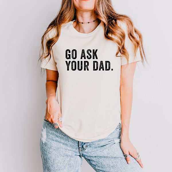 

Футболка с коротким рукавом Go ask your dad Simply Sage Market, Зеленый, Футболка с коротким рукавом Go ask your dad Simply Sage Market